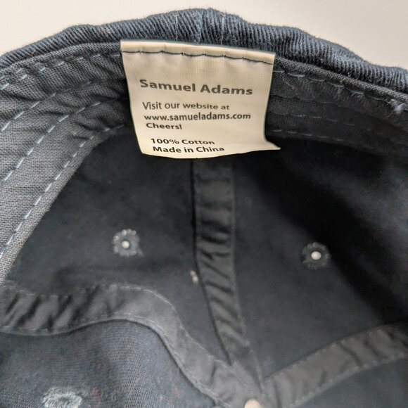 Samuel Adams Official Merchandise Hat, 100% Cotton, Blue, Adjustable Buckle Back - Picture 6 of 8